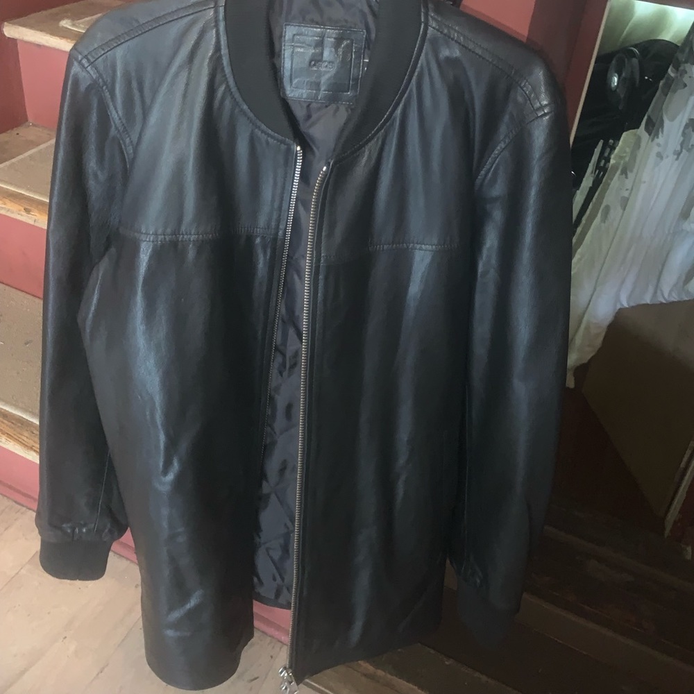Zara 3/4 leather jacket